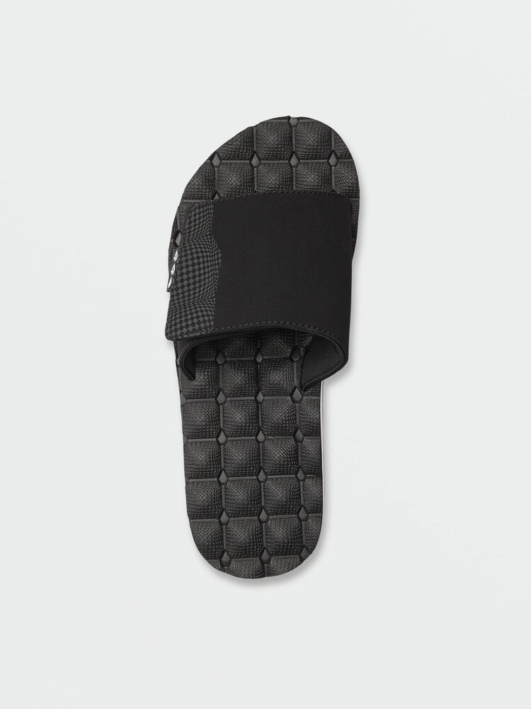 Volcom Recliner Slide | Black White