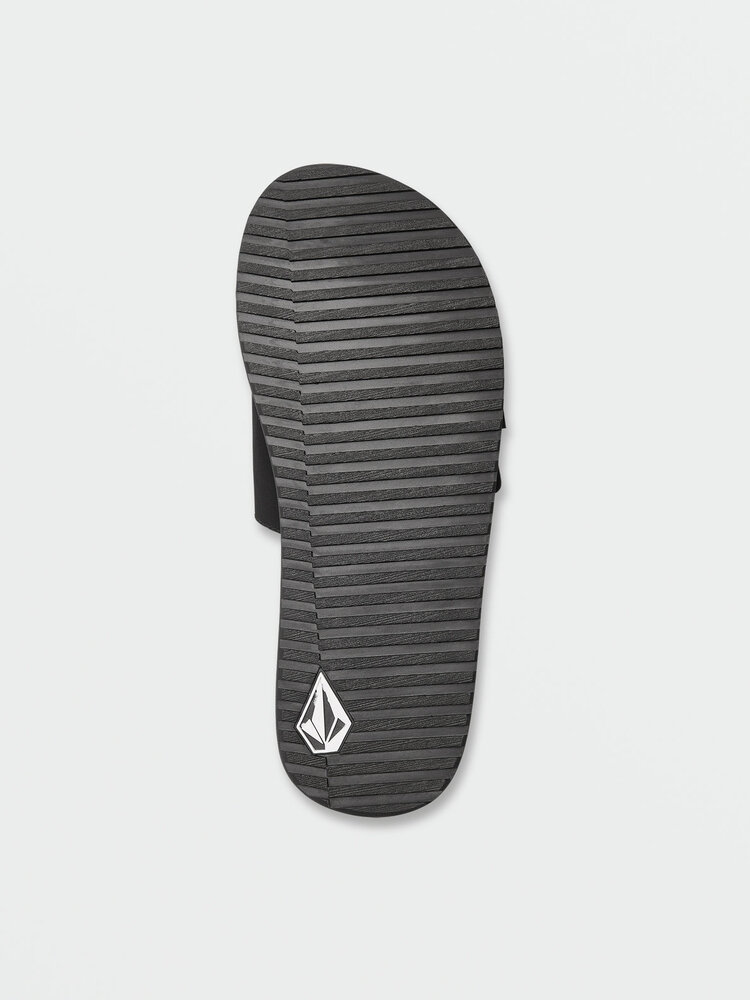 Volcom Recliner Slide | Black White