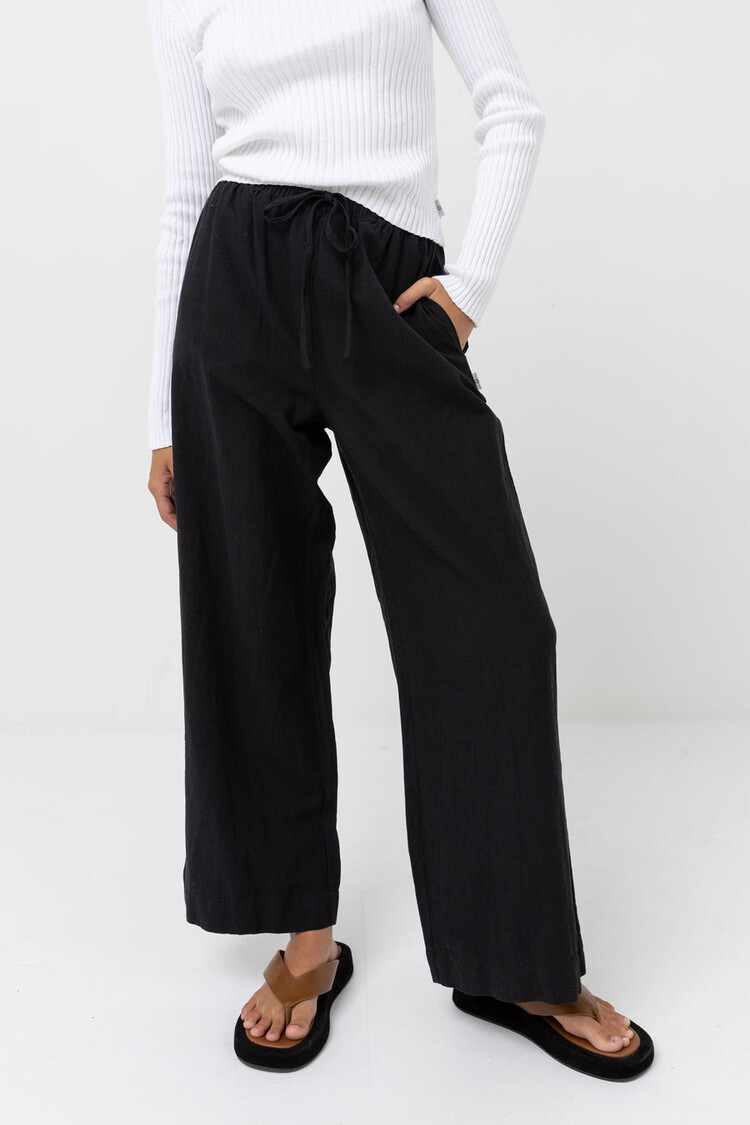 Rhythm Classic Drawstring Pant | Black