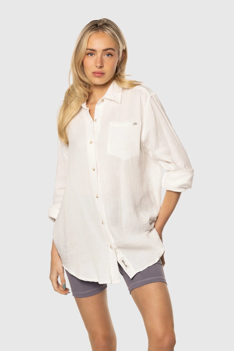 TEAMLTD Boatday Button Up | White