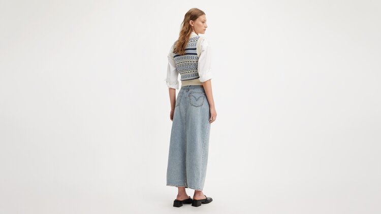 Levi's Levi's Ankle Column Skirt | Seraphina Stripe Crown Blue