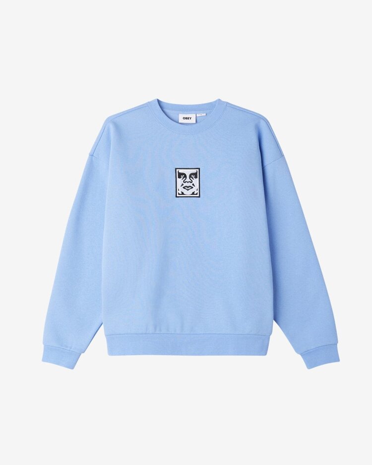 Obey Obey Icon Extra Heavy Crew II Fleece | Hydrangea