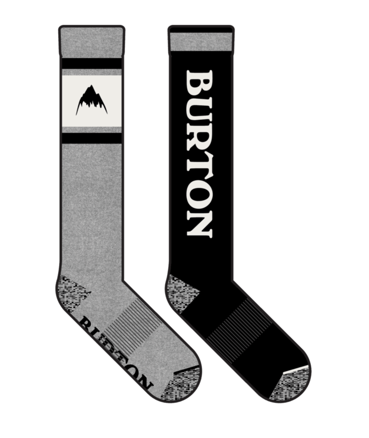 Burton Kids' Weekend Midweight Socks 2-Pack | True Black