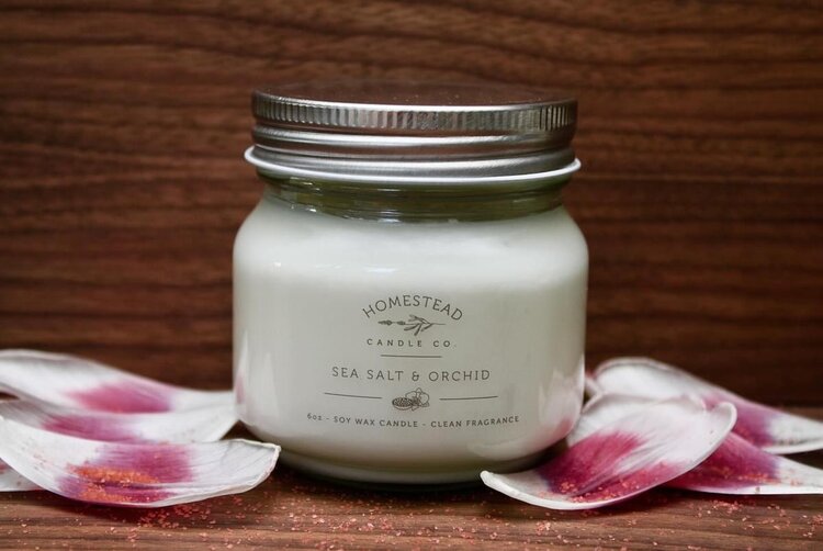 Homestead Candle Co. Homestead Candle Co. Sea Salt & Orchid