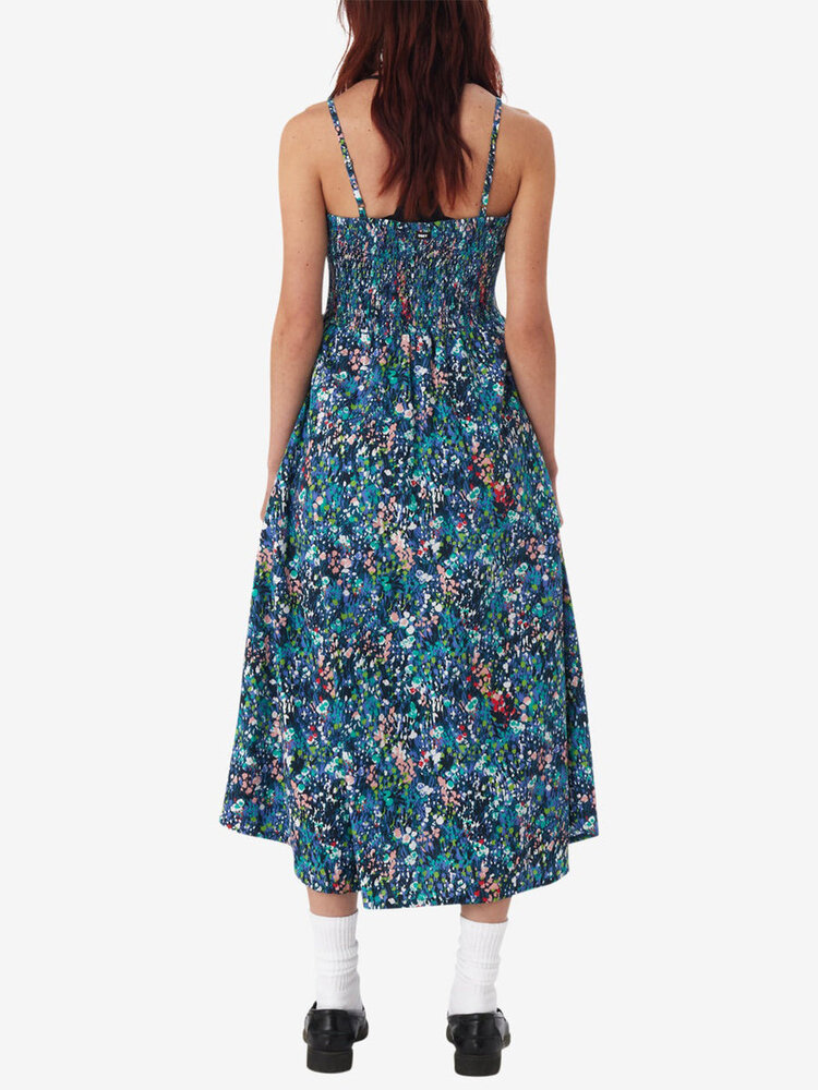 Obey Obey Spring Garden Dress | Teal Blue Multi