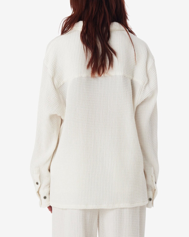 Obey Obey Camille Waffle Shirt | White