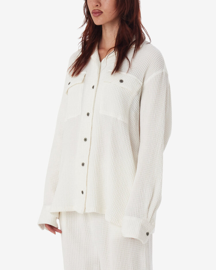 Obey Obey Camille Waffle Shirt | White
