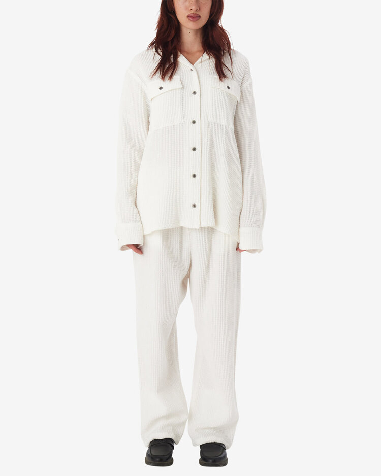 Obey Obey Camille Waffle Shirt | White