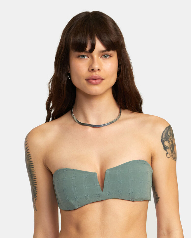 RVCA Greetings V Wire Bandeau | Jade