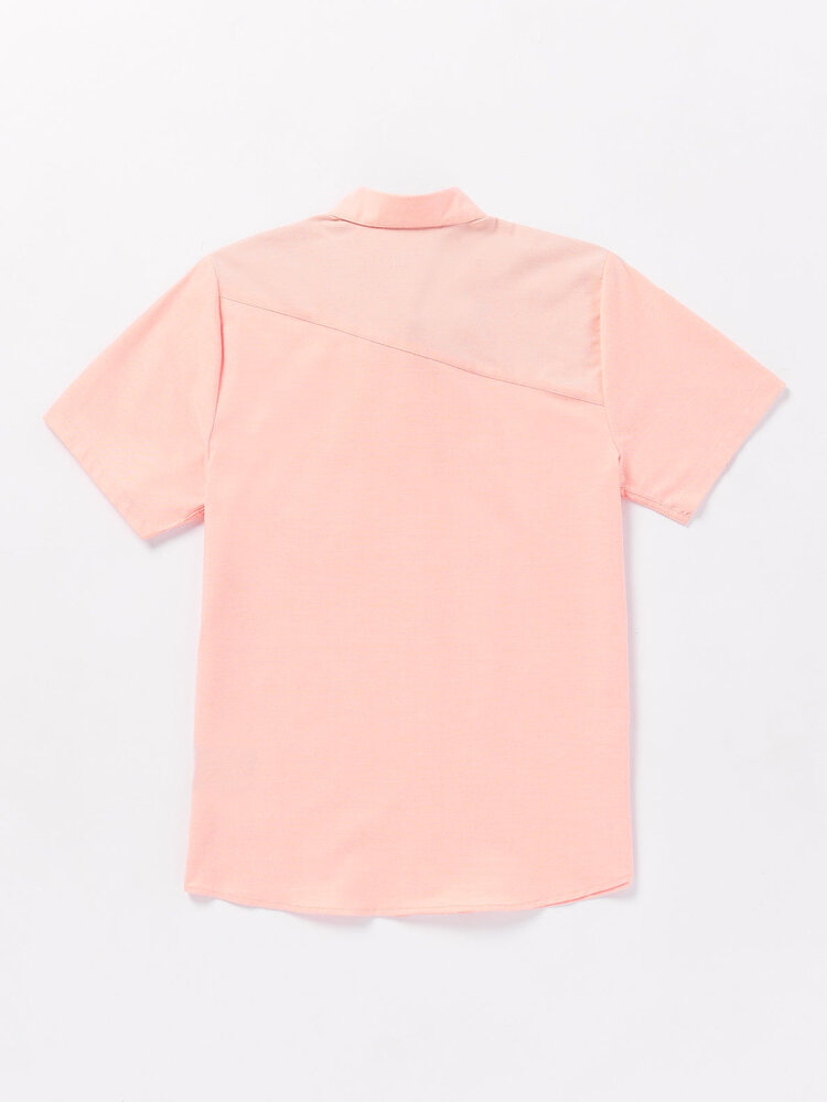 Volcom Volcom Everett Oxford Short Sleeve Shirt | Salmon