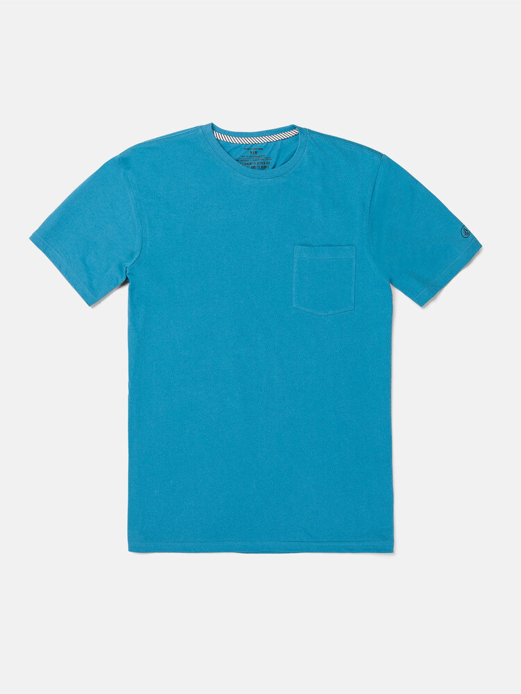 Volcom Volcom Solid Short Sleeve Pocket Tee | Tidal Blue