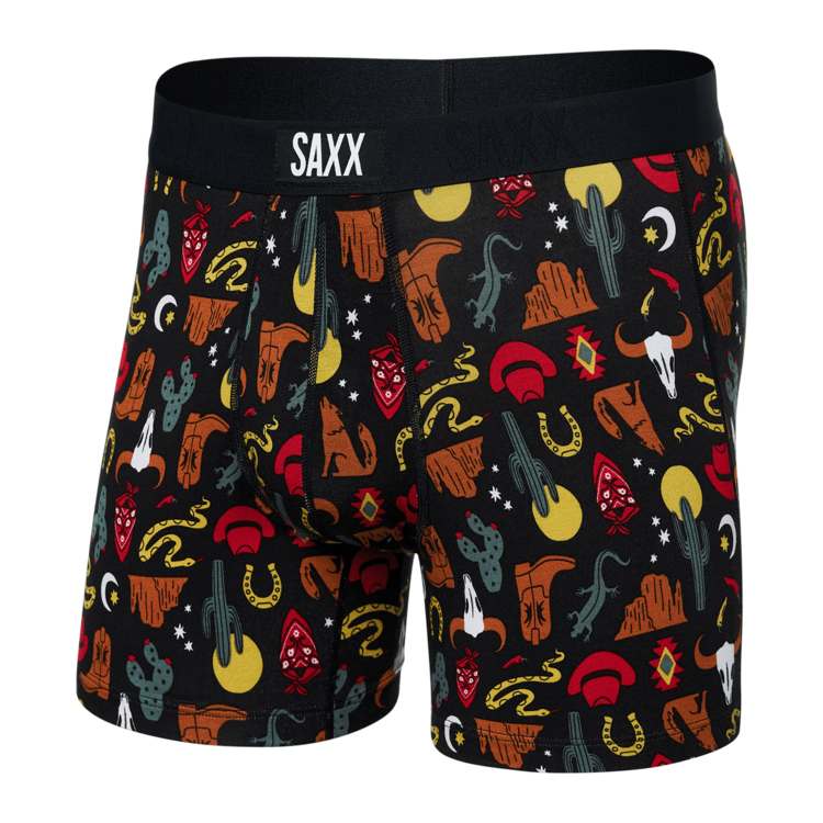 Saxx Saxx Vibe Super Soft Boxer Brief | Desert Daze - Faded Black