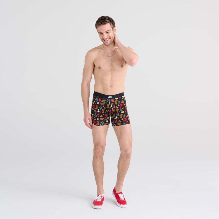 Saxx Saxx Vibe Super Soft Boxer Brief | Desert Daze - Faded Black