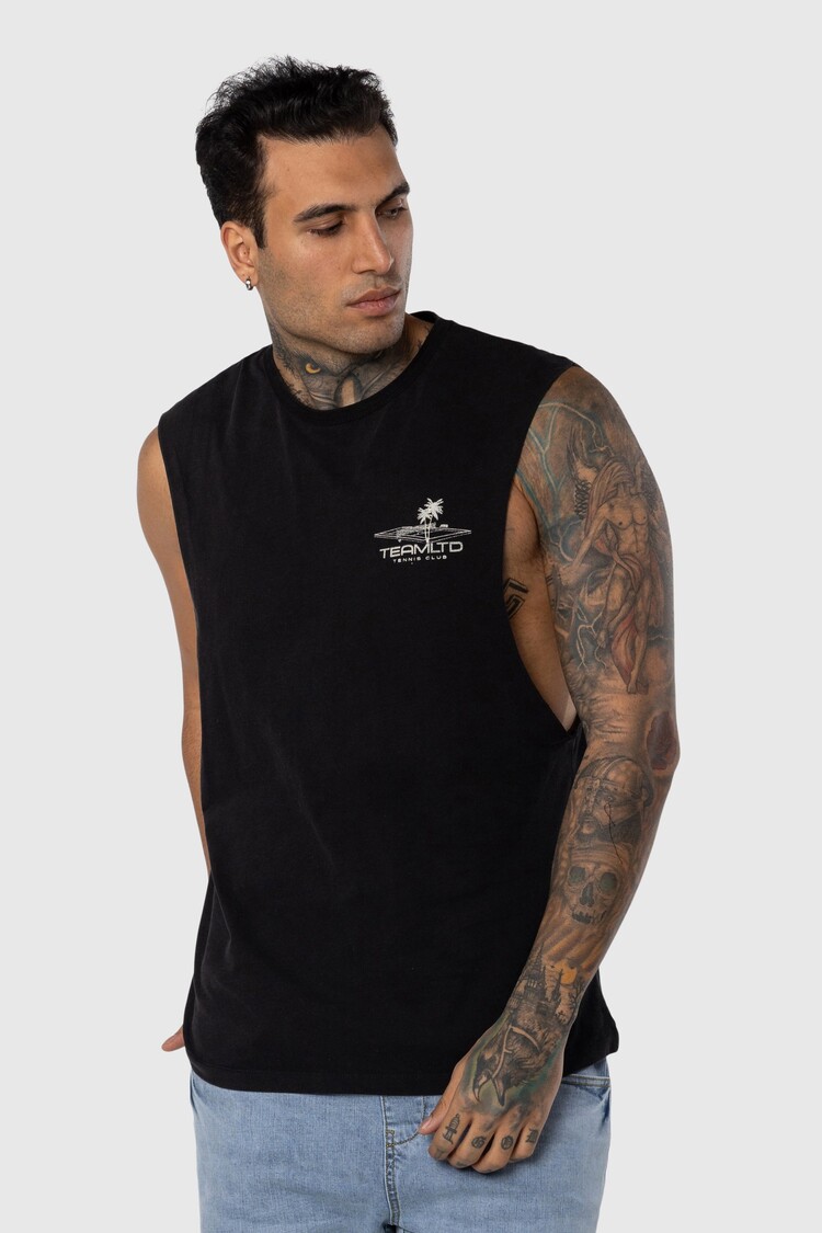 TEAMLTD TEAMLTD Tennis Aussie Tank | Black Wash