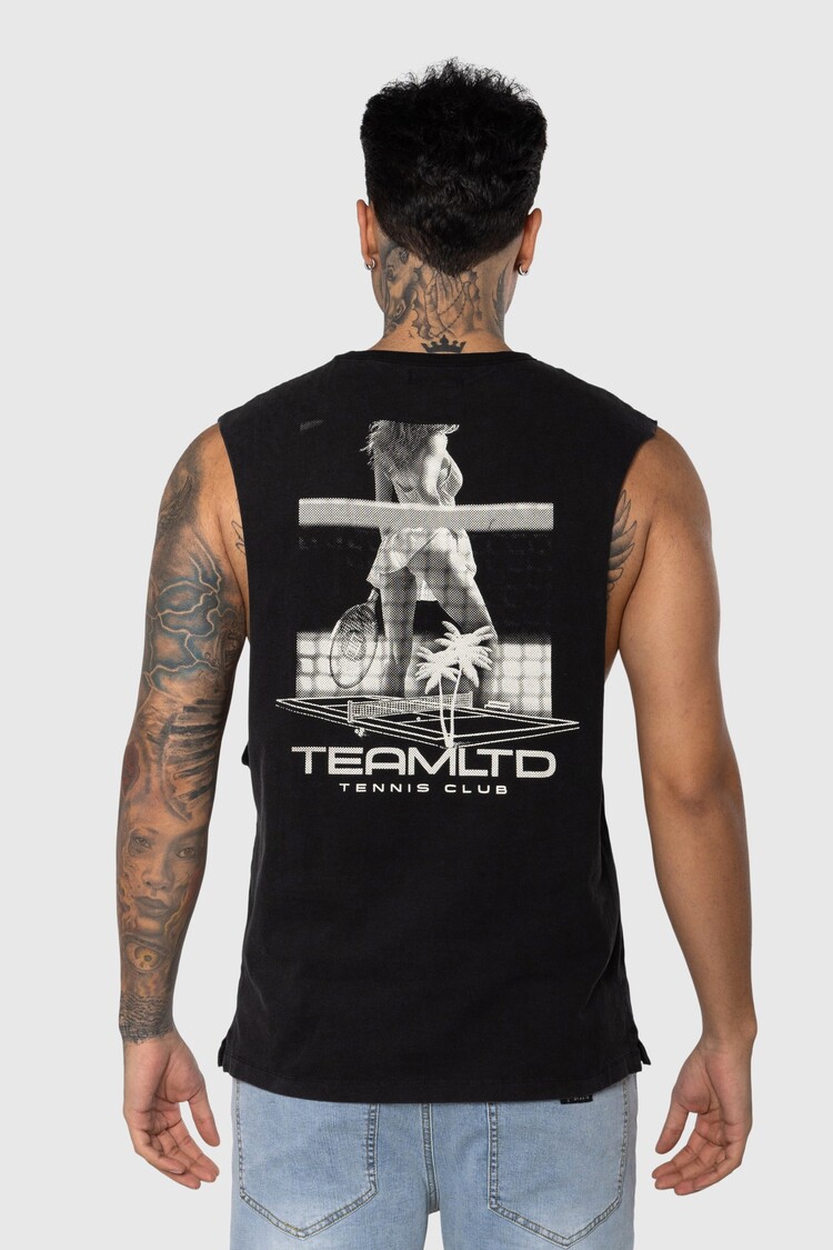 TEAMLTD TEAMLTD Tennis Aussie Tank | Black Wash