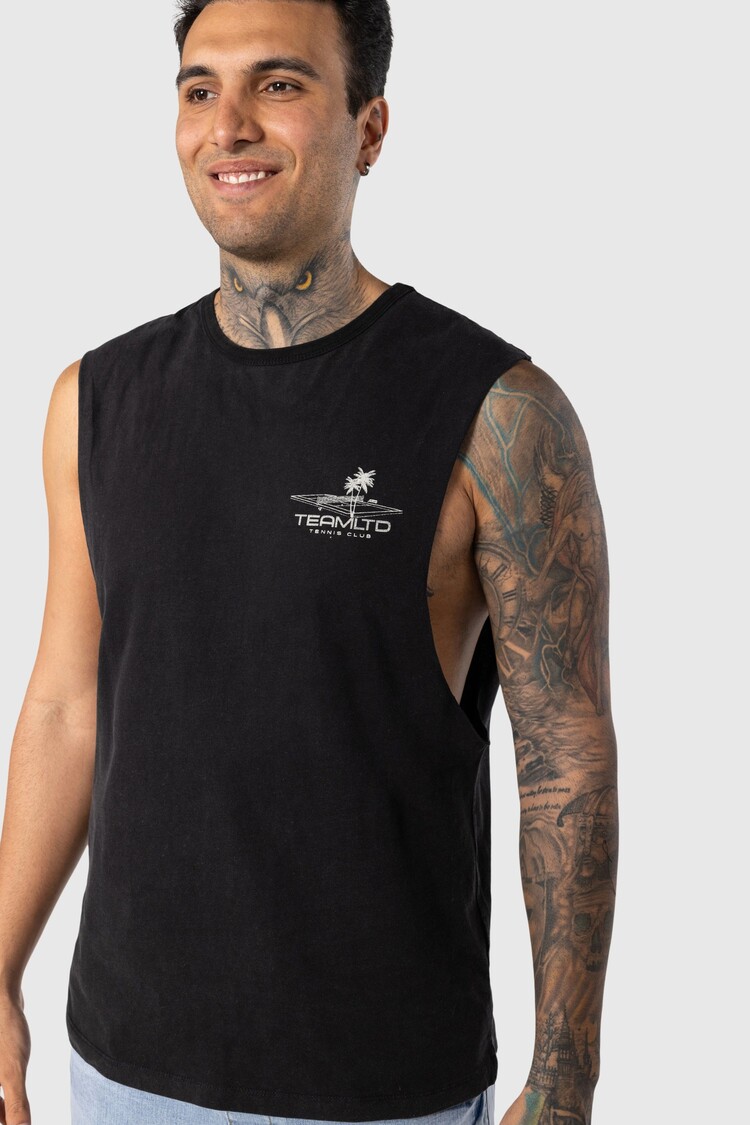 TEAMLTD TEAMLTD Tennis Aussie Tank | Black Wash
