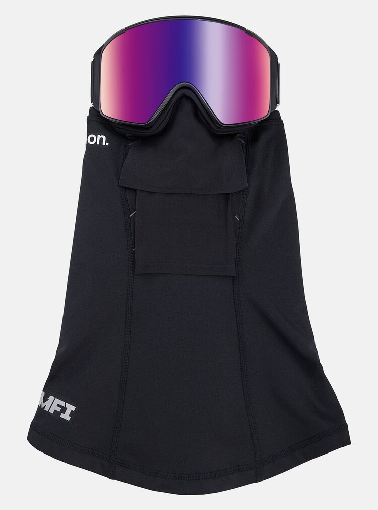 Anon M4S Cylindrical Goggles + Bonus Lens + MFI Face Mask | Black/Perceive Sunny Red + Perceive Cloudy Burst