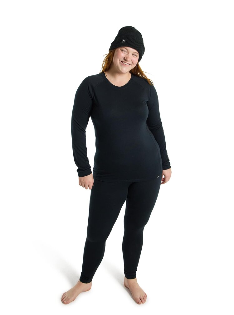 Burton Women's Phayse Merino Base Layer Crewneck | True Black
