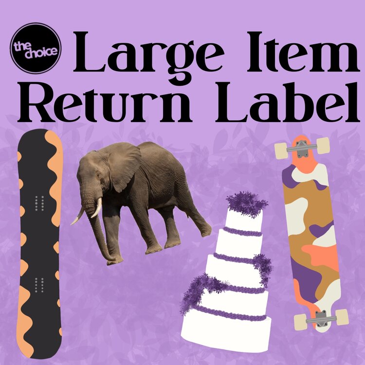 Shipping Large Item Return Label