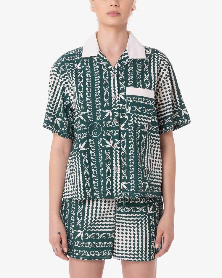 Obey Obey Angelica Bandana Shirt | Green Multi