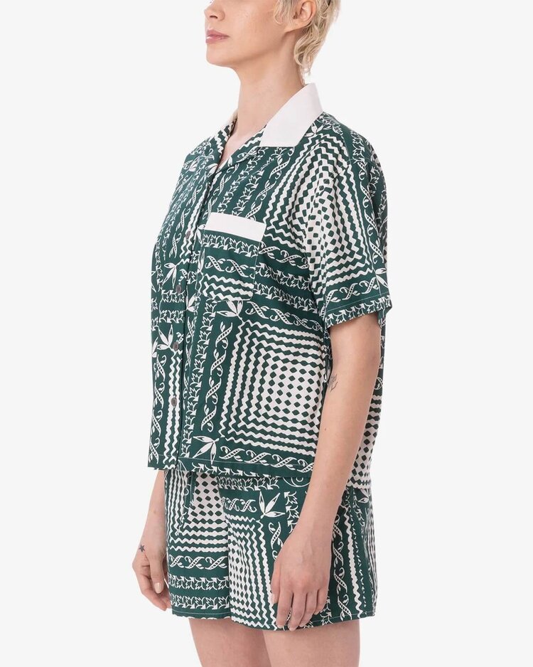 Obey Obey Angelica Bandana Shirt | Green Multi