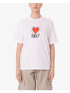 Obey Obey Heart Scribble Tee | White