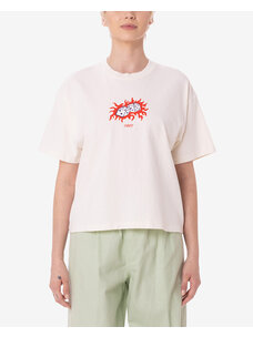 Obey Obey Obey Flaming Dice Tee | Java Brown