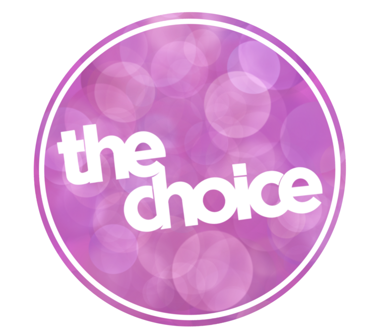 The Choice Shop Circle Logo Pink Bubble Sticker | 4" x 4"