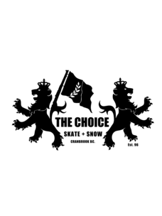 The Choice Shop Lion Logo Sticker | 4 3/4" X 2 3/4"