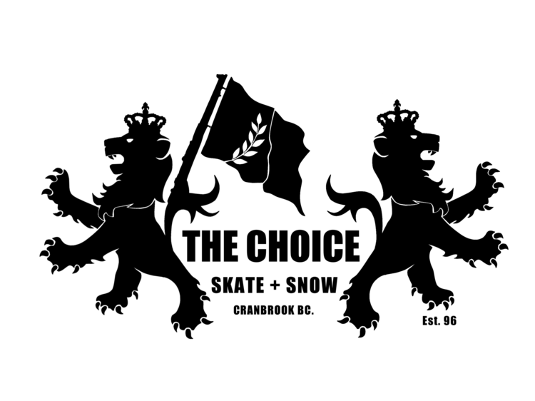The Choice Shop Lion Logo Sticker | 4 3/4" X 2 3/4"