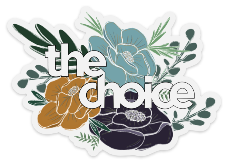 The Choice Shop Bouquet Die Cut Sticker | 5" x 3 1/2"