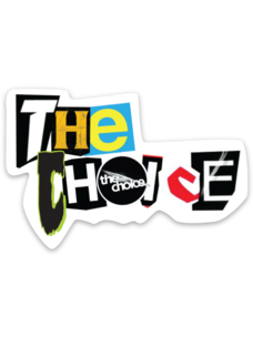 The Choice Shop The Choice Shop Ransom Note Sticker | 3"x 2"