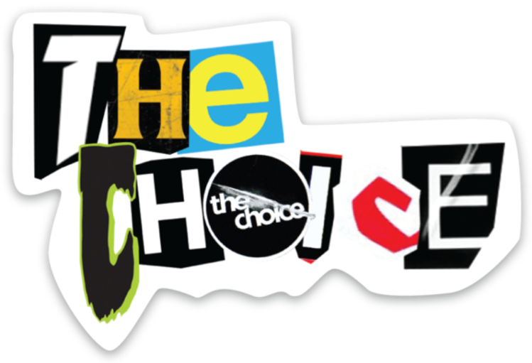 The Choice Shop The Choice Shop Ransom Note Sticker | 3"x 2"