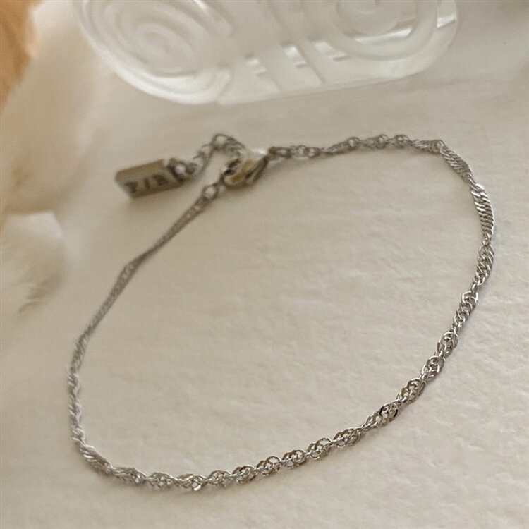 Pika & Bear Pika & Bear DNA Intricate Chain Bracelet | Silver