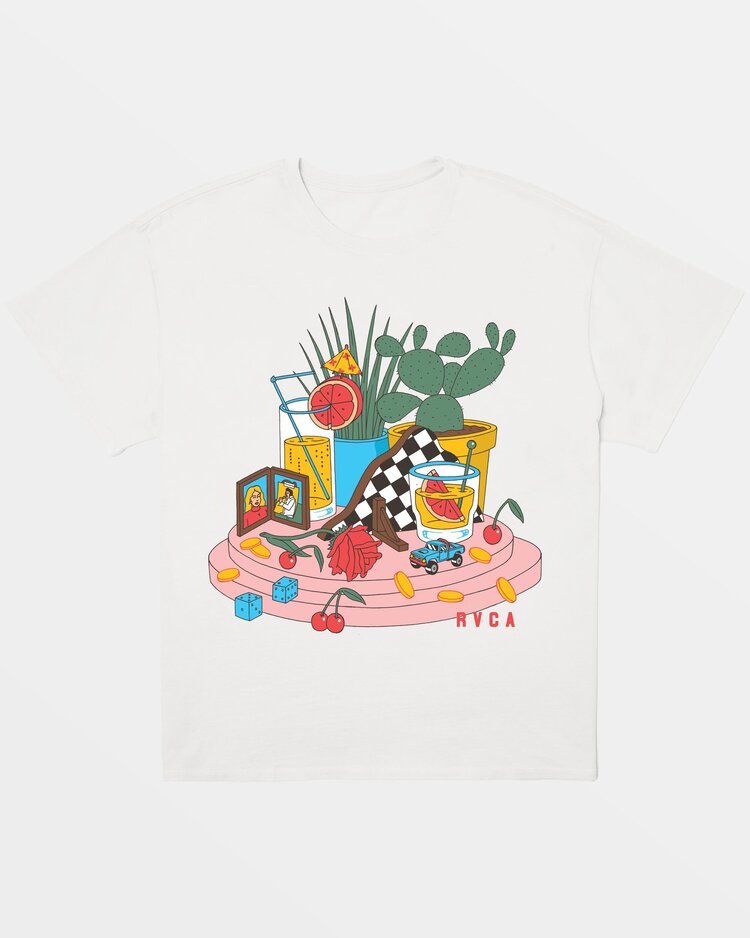 RVCA RVCA Luke Still Life Baggie Tee | White