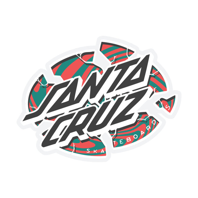 Santa Cruz Stickers Warp Broken Dot 5"