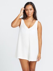Volcom Hang Loose Romper | Star White