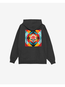 Obey Obey Geometric Power Canvas Fleece Hoodie | Black