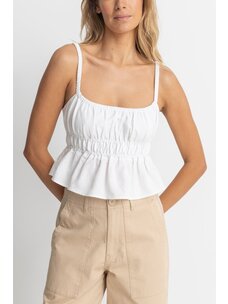 Rhythm Rhythm Babydoll Cami Top | White