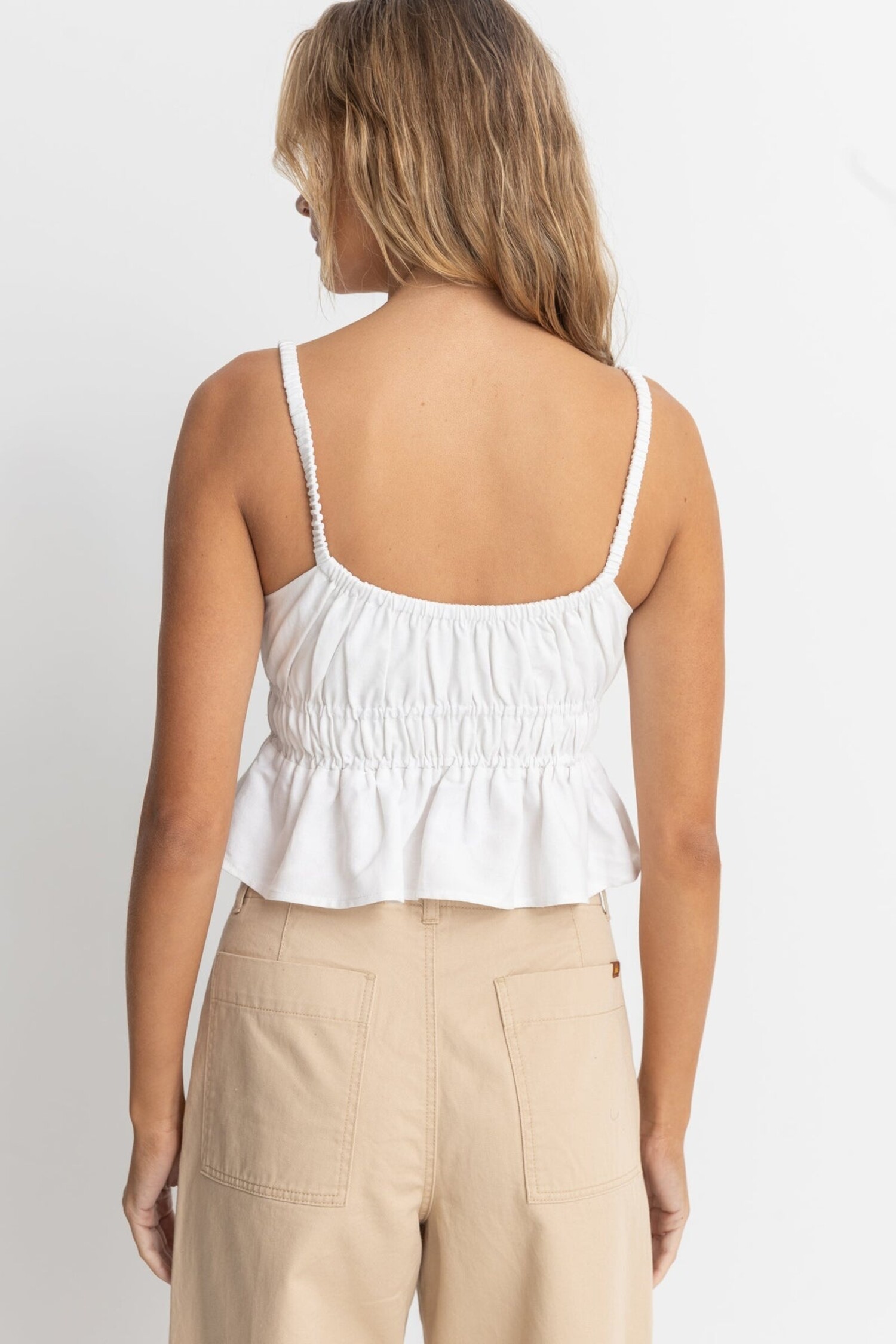 Babydoll Cami Top | White - The Choice Shop