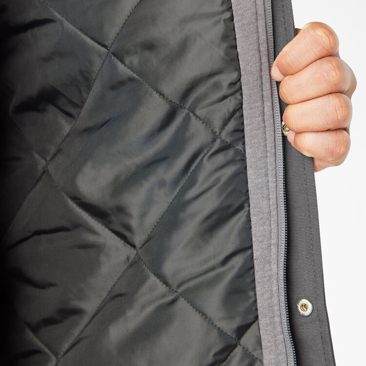 Dickies Dickies Water Repellent Duck Hooded Shirt Jacket | Slate Grey