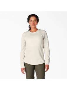 Dickies Dickies Women€™s Long Sleeve Crew Neck Thermal Shirt | Oatmeal True Heather