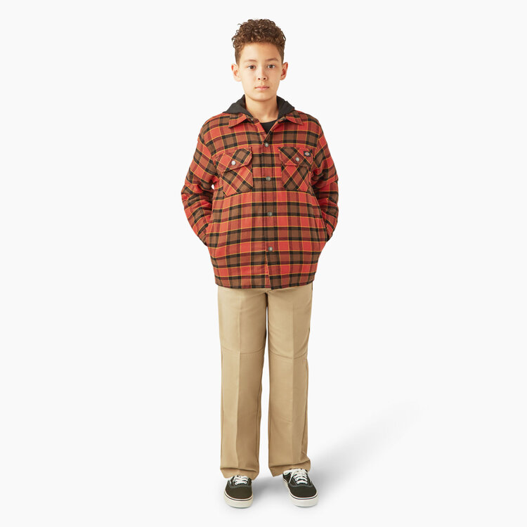 Dickies Dickies Boys Flannel Shirt Jacket | Red Ochre
