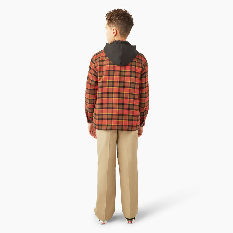 Dickies Dickies Boys Flannel Shirt Jacket | Red Ochre