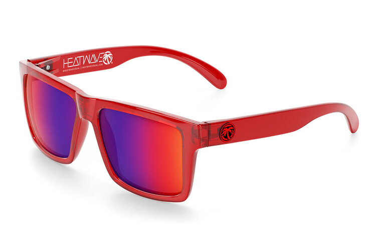 Heat Wave Heat Wave Vise Z87 Sunglasses | Polarized Neon Red Frame