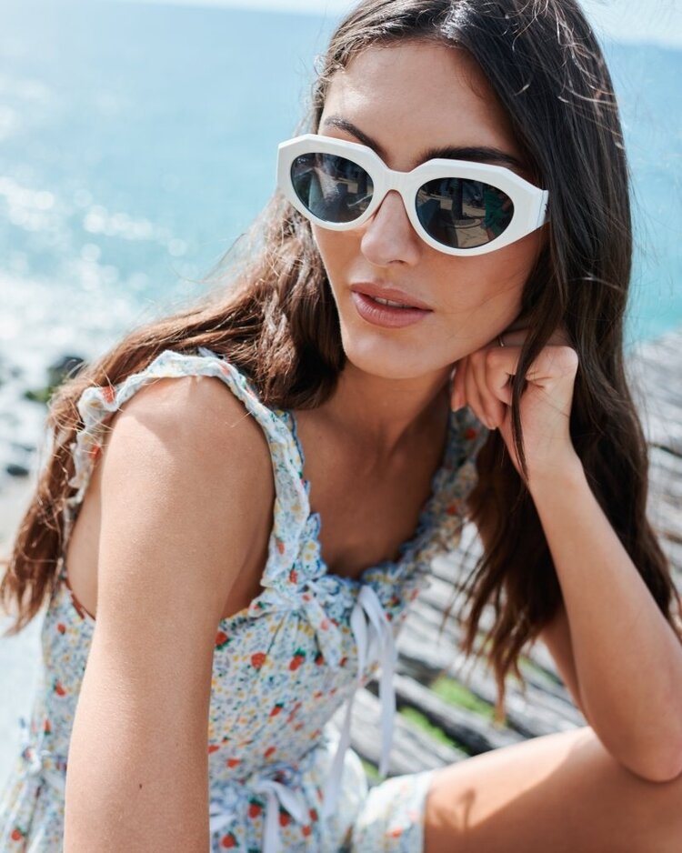 I-SEA I-SEA Hanna | Coconut/Blue Lens