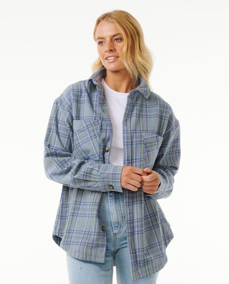 Rip Curl High Tide Soft Flannel | Mineral Blue