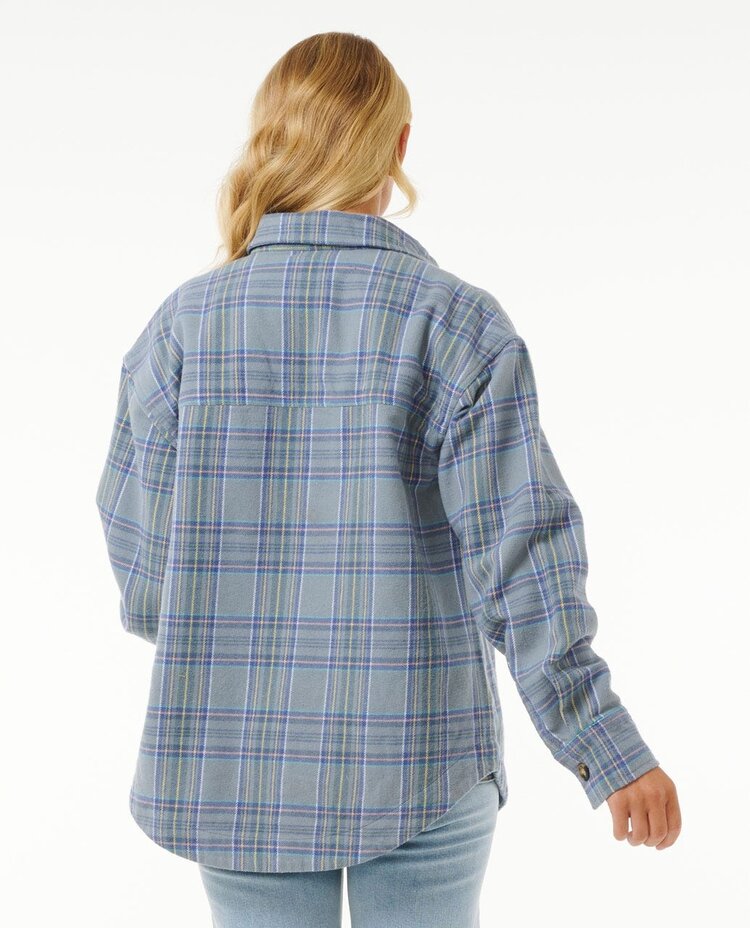 Rip Curl High Tide Soft Flannel | Mineral Blue
