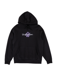 Welcome Welcome Flower Pigment-Dyed Hoodie | Black