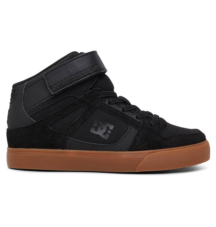 DC DC Pure High-Top Ev (Youth) | Black/Gum
